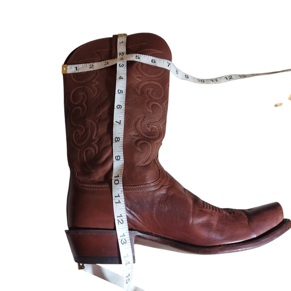Lucchese 1883 Baker Men’s 9.5 Wide  Western Cowboy Boots Brown Leather  300610 - Picture 13 of 16